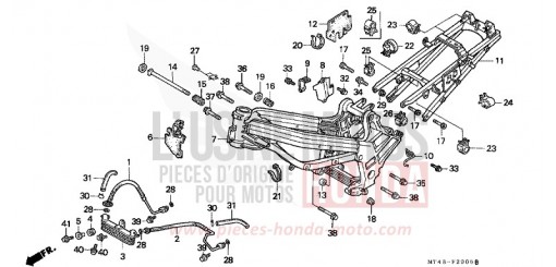 CARROSSERIE DE CHASSIS (VFR750FL/FM/FN/FP) VFR750FM de 1991